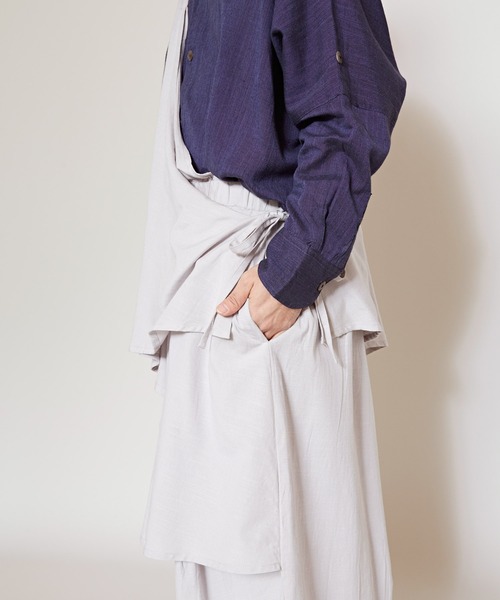 チャイハネ（チャイハネ）の「【チャイハネ】モラバMEN'Sワンショルダーサロペ（つなぎ/オールインワン・メンズ・ブラック/グレー・FREE）」の12枚目の写真