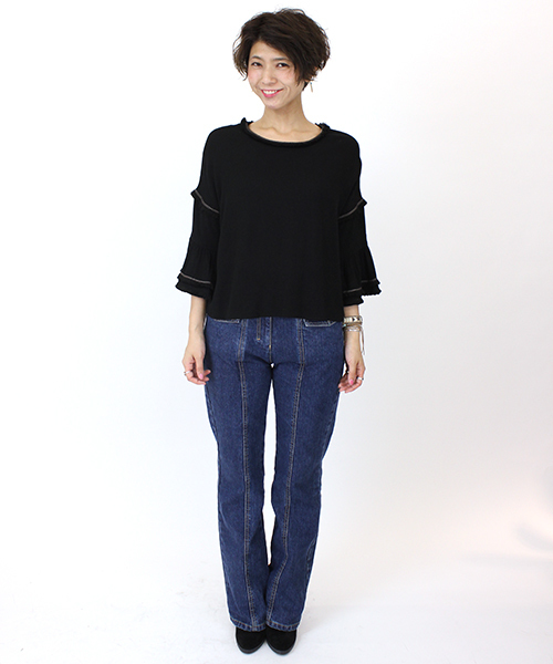 mystic(ミスティック)の「【mystic】ヨウリュウブラウス(シャツ/ブラウス・レディース・オフホワイト/ブラック/ベージュ/ネイビー・FREE)」の11枚目の写真