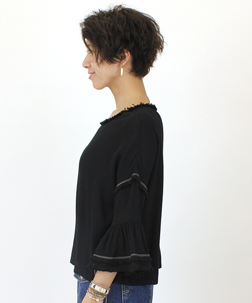 mystic(ミスティック)の「【mystic】ヨウリュウブラウス(シャツ/ブラウス・レディース・オフホワイト/ブラック/ベージュ/ネイビー・FREE)」の12枚目の写真