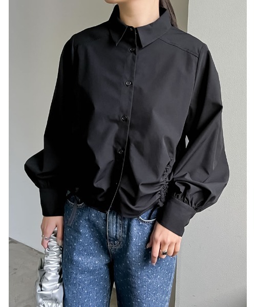 Re:EDIT（リエディ）の「[2024SS COLLECTION]ドロストリボンクロップド  