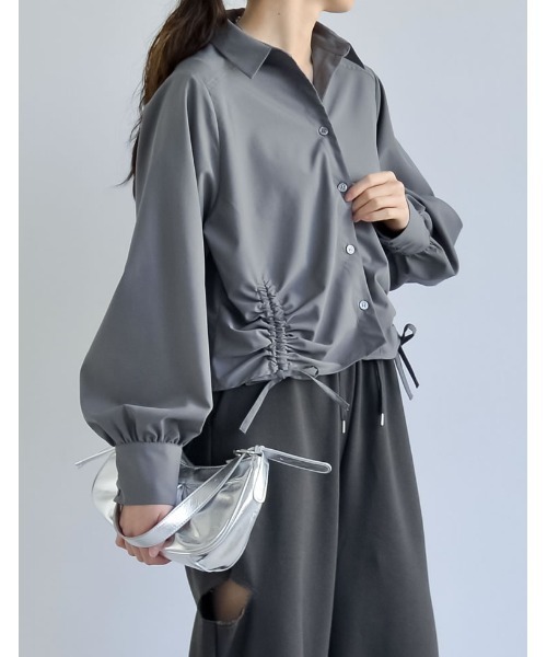 Re:EDIT（リエディ）の「[2024SS COLLECTION]ドロストリボンクロップド