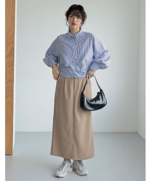 Re:EDIT（リエディ）の「[2024SS COLLECTION]ドロストリボンクロップド