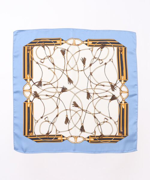 TONAL（トーナル）の「タッセル柄スカーフ（バンダナ/スカーフ・レディース・ネイビー/ブルー・FREE）」の2枚目の写真