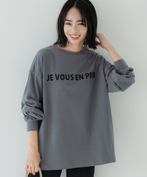 コットンビッグシルエットロゴTシャツ
