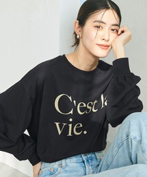 コットンビッグシルエットロゴTシャツ