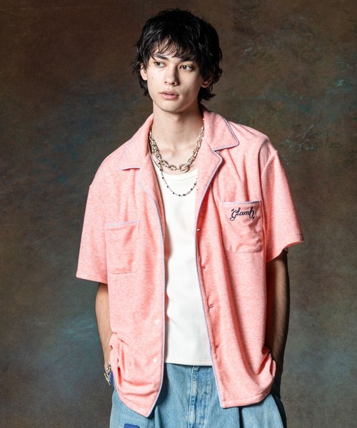 glamb（グラム）の「Pile Bowling Shirt / パイルボウリングシャツ