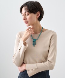ANAYI ベージュ ハイネックジャケット サイズ36 ANAYI ベージュ ハイネックジャケット サイズ36