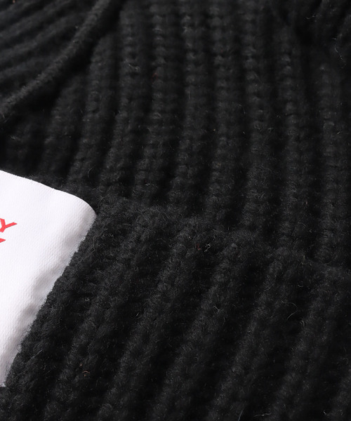 UNFOLLOW（アンフォロー）の「【Charles Jeffrey LOVERBOY】CHUNKY RABBIT BEANIE（ニットキャップ/ビーニー・メンズ・ブラック・FREE）」の9枚目の写真