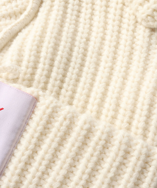 UNFOLLOW（アンフォロー）の「【Charles Jeffrey LOVERBOY】CHUNKY RABBIT BEANIE（ニットキャップ/ビーニー・メンズ・ブラック・FREE）」の10枚目の写真