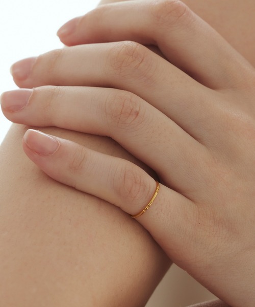 CENE（セネ）の「【CENE】セネ/カットピンキーリング（リング・レディース・ゴールド/シルバー・#1/#5/#3）」の2枚目の写真