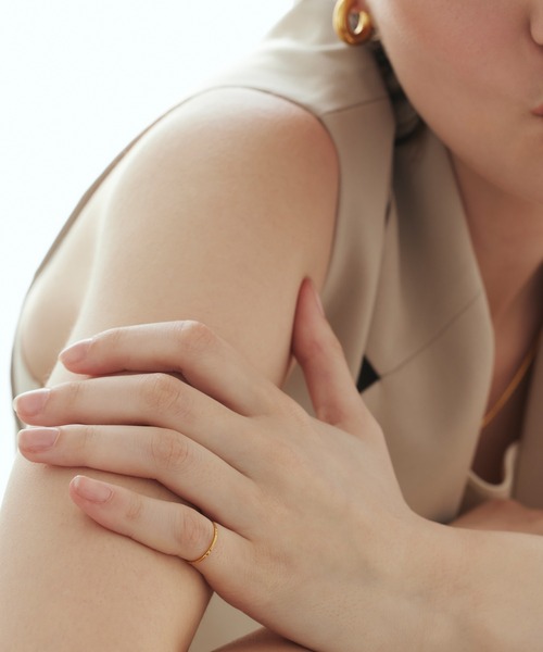 CENE（セネ）の「【CENE】セネ/カットピンキーリング（リング・レディース・ゴールド/シルバー・#1/#5/#3）」の4枚目の写真