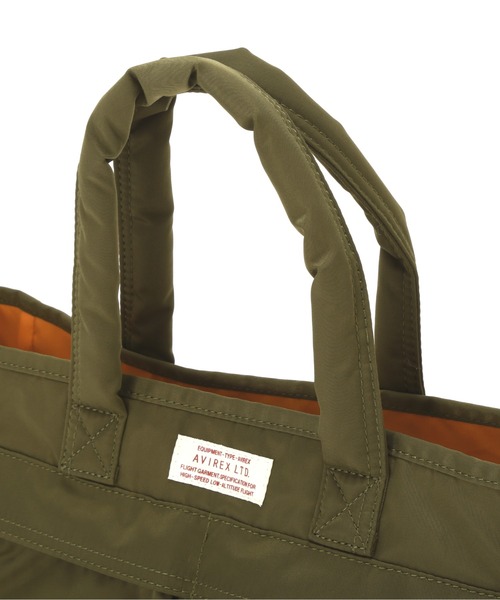 AVIREX(アヴィレックス)の「《直営店限定》HELMET TOTE BAG/ヘルメットトートバッグ(トートバッグ・レディース・アイボリー/ブラック/オリーブ・FREE)」の10枚目の写真
