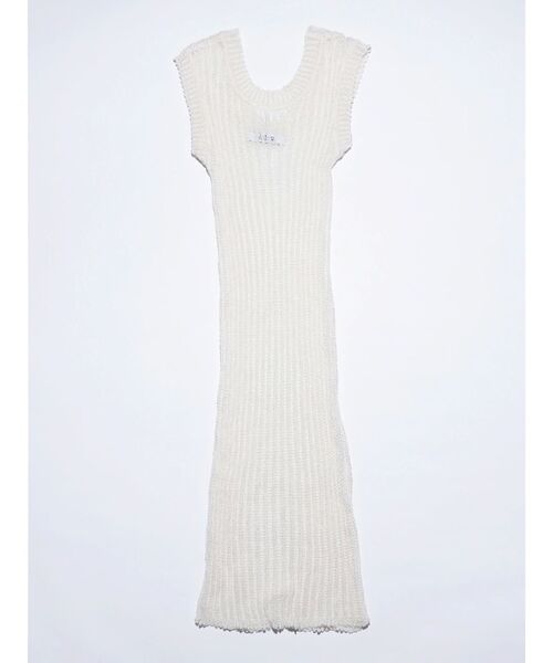 VEQUM（VEQUM）の「【VEQUM】MESH KNIT TANKTOP ONE-PIECE（ワンピース・レディース・ブラウン/ホワイト/ブラック・FREE）」の2枚目の写真