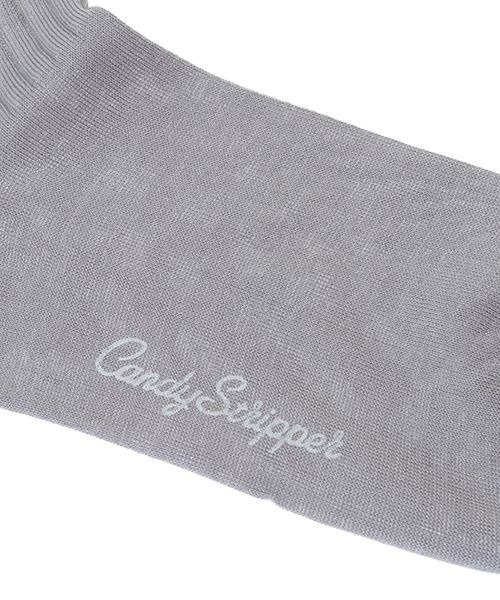 Candy Stripper(キャンディストリッパー)の「CND SHEER RIB HIGH ソックス(ソックス/靴下・レディース・オフホワイト/ブラック/グレー・FREE)」の7枚目の写真