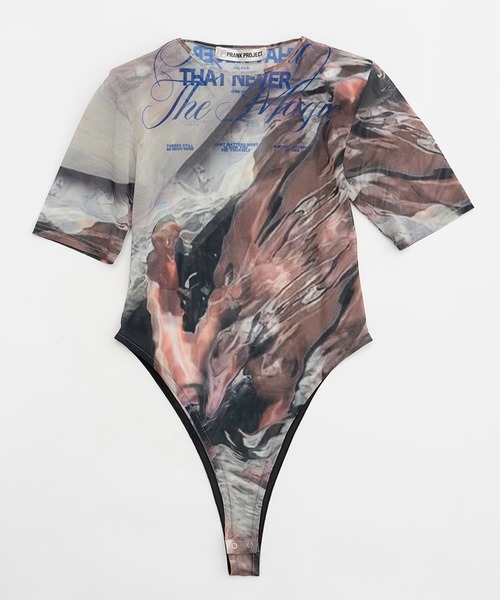 PRANK PROJECT(プランクプロジェクト)の「マルチプリントチュールボディスーツ / Multi Printed Tulle Bodysuit(Tシャツ/カットソー・レディース・その他2/その他1・FREE)」の14枚目の写真
