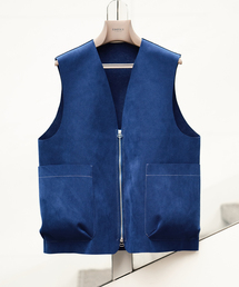 EDIFICE LA BOUCLE | 【LA BOUCLE / ラブ―クル】ウルトラスエード ZIP ベスト(ベスト)