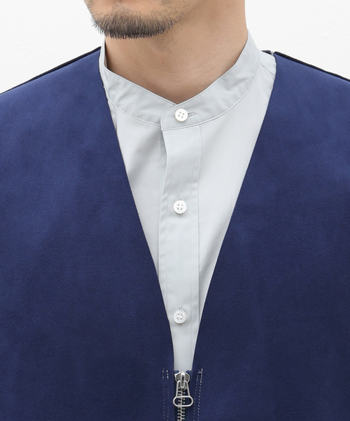 EDIFICE LA BOUCLE（エディフィスラブークル）の「【LA BOUCLE / ラブ―クル】ウルトラスエード ZIP ベスト（ベスト・メンズ・ブラック/ボルドー/ネイビー・FREE）」の12枚目の写真