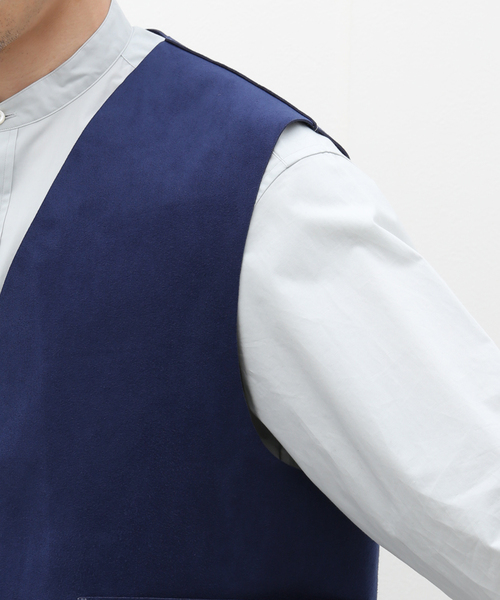 EDIFICE LA BOUCLE（エディフィスラブークル）の「【LA BOUCLE / ラブ―クル】ウルトラスエード ZIP ベスト（ベスト・メンズ・ブラック/ボルドー/ネイビー・FREE）」の14枚目の写真