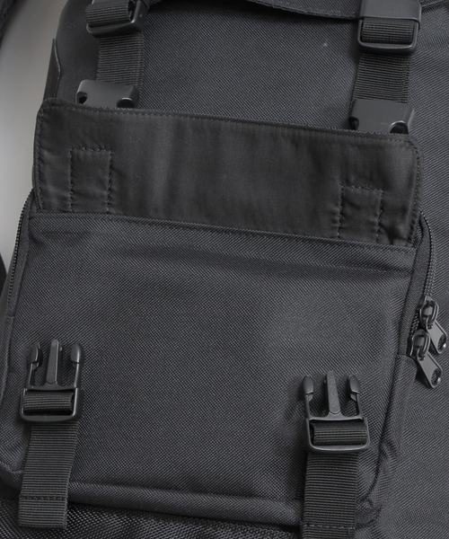 WEGO（ウィゴー）の「WEGO/フラップベルトバックパック（バックパック/リュック・メンズ・ブラック/ネイビー/カモフラージュ・FREE）」の5枚目の写真