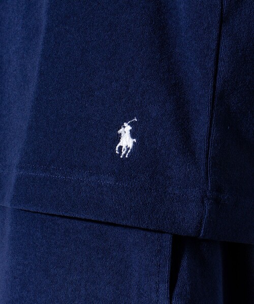 POLO RALPH LAUREN SLEEPWEAR(ポロラルフローレンスリープウェア)の「【POLO RALPH LAUREN/ポロ ラルフ ローレン】パイル クルーネックTシャツ テリークロス (無地/ボーダー)(Tシャツ/カットソー・メンズ・オフホワイト/ブルー/グリーン/ネイビー・XL/M/L)」の10枚目の写真