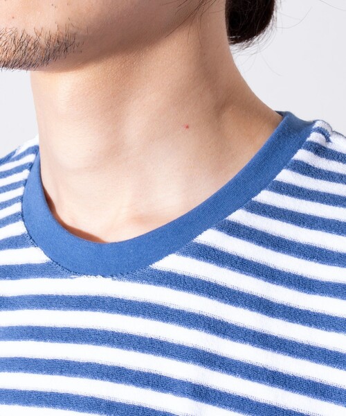 POLO RALPH LAUREN SLEEPWEAR(ポロラルフローレンスリープウェア)の「【POLO RALPH LAUREN/ポロ ラルフ ローレン】パイル クルーネックTシャツ テリークロス (無地/ボーダー)(Tシャツ/カットソー・メンズ・オフホワイト/ブルー/グリーン/ネイビー・XL/M/L)」の15枚目の写真