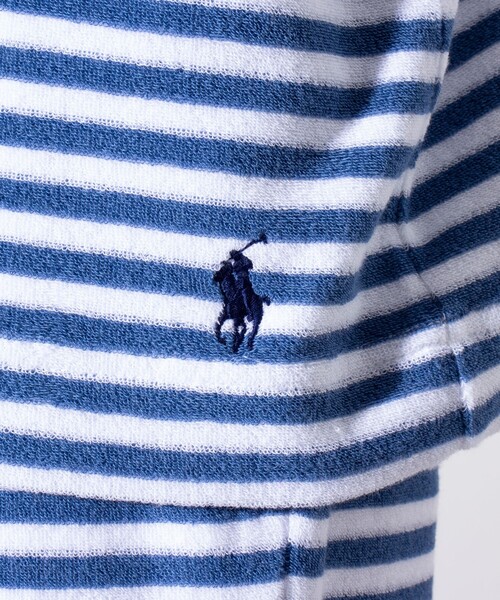 POLO RALPH LAUREN SLEEPWEAR(ポロラルフローレンスリープウェア)の「【POLO RALPH LAUREN/ポロ ラルフ ローレン】パイル クルーネックTシャツ テリークロス (無地/ボーダー)(Tシャツ/カットソー・メンズ・オフホワイト/ブルー/グリーン/ネイビー・XL/M/L)」の16枚目の写真