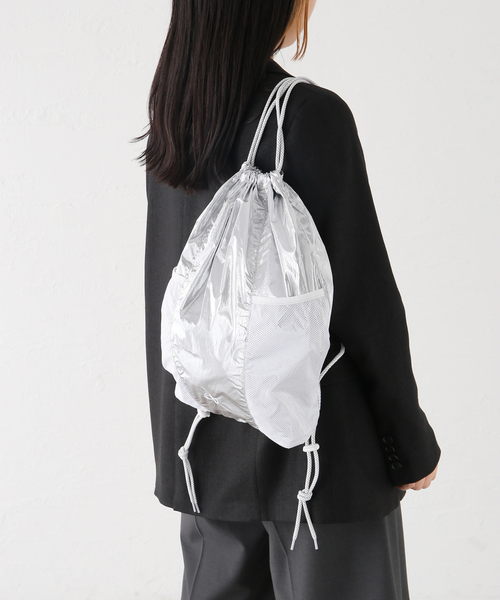 JOINT WORKS(ジョイントワークス)の「【NOMANUAL/ノーマニュアル】 2P GYM SACK(バックパック/リュック・レディース・ブラック・FREE)」の14枚目の写真
