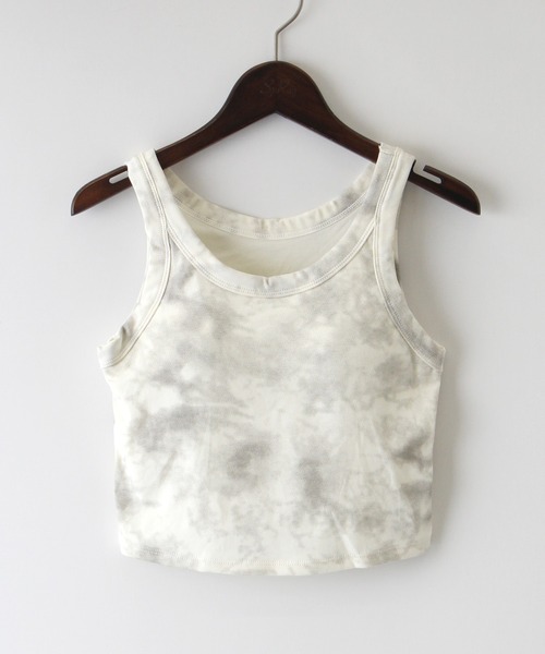 SpRay(スプレイ)の「タイダイカップ付タンクトップ(タンクトップ・レディース・ブラック/ベージュ/グレー/カーキ/アイボリー・FREE)」の14枚目の写真
