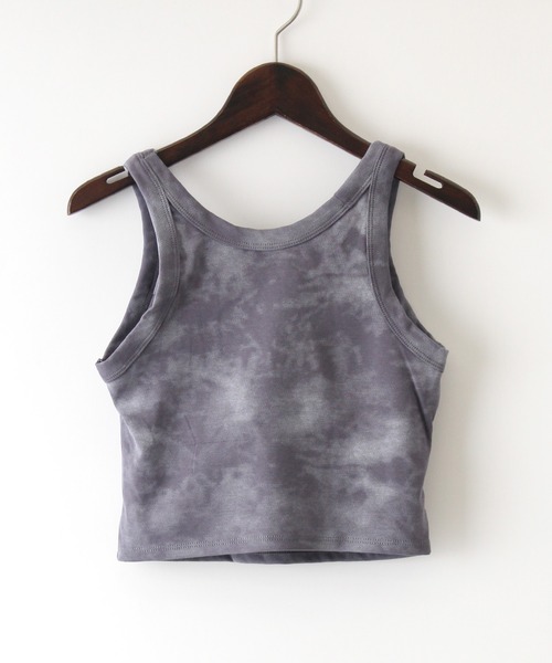 SpRay(スプレイ)の「タイダイカップ付タンクトップ(タンクトップ・レディース・ブラック/ベージュ/グレー/カーキ/アイボリー・FREE)」の15枚目の写真