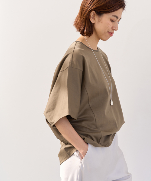 IENA（イエナ）の「スーピマ ポンチ ドルマンプルオーバー（T