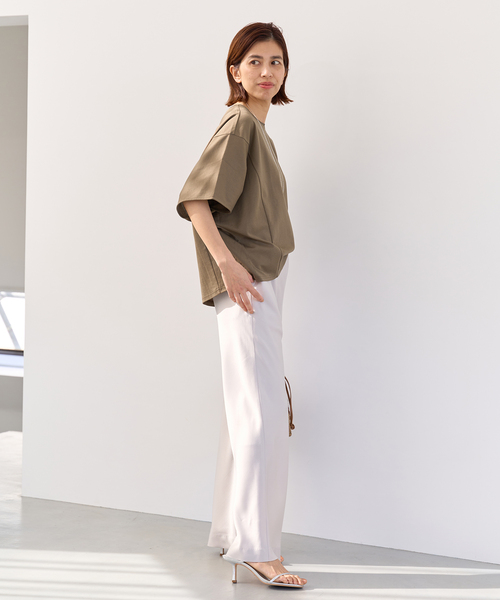 IENA SMOOTH ドルマンクロップドプルオーバー　ベージュ ☆IENA イエナ SMOOTH ドルマンクロップドプルオーバー ベージュ