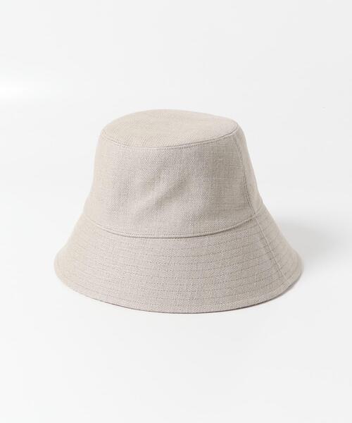 URBAN RESEARCH ROSSO WOMEN（アーバンリサーチ　ロッソ）の「LINEN POTHAT（ハット・レディース・ベージュ/ブラック・-）」の5枚目の写真