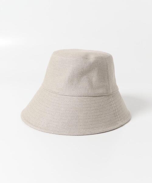 URBAN RESEARCH ROSSO WOMEN（アーバンリサーチ　ロッソ）の「LINEN POTHAT（ハット・レディース・ベージュ/ブラック・-）」の6枚目の写真