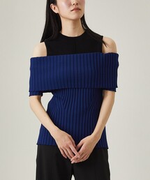 UNITED TOKYO | レイヤードオフショルニット(ニット/セーター)