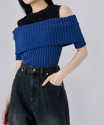 ユナイテッドトウキョウ　リブニット　青　ブルー ウィメンズ/トップス/ニット｜UNITED TOKYO ONLINE STORE