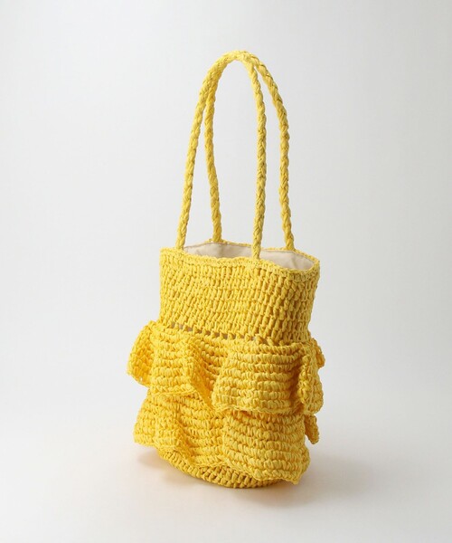 Vincent Pradier（ヴァンサンプラディエ）の「＜VINCENT PRADIER＞ フリル バッグ（ショルダーバッグ・レディース・イエロー/ブラック/ナチュラル・FREE）」の8枚目の写真