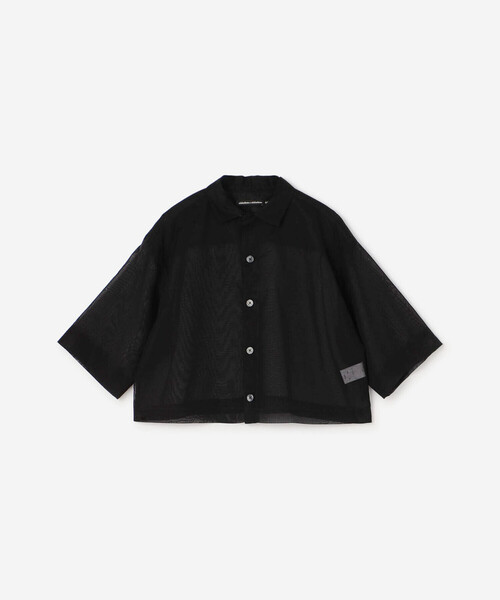 【 NICO.nicholson & nicholson 】クレリックシャツ/黒 nicholson&nicholson（ニコルソンアンドニコルソン）の