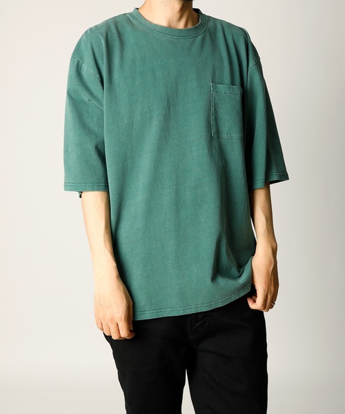 INASTUDIOS ZOO(イーナストゥディオスズー)の「「INASTUDIOS SELECT」コットン ポケットTシャツ(Tシャツ/カットソー・メンズ・ベージュ/ブラウン/グリーン/ブラック・LARGE/X-LARGE/MEDIUM)」の4枚目の写真