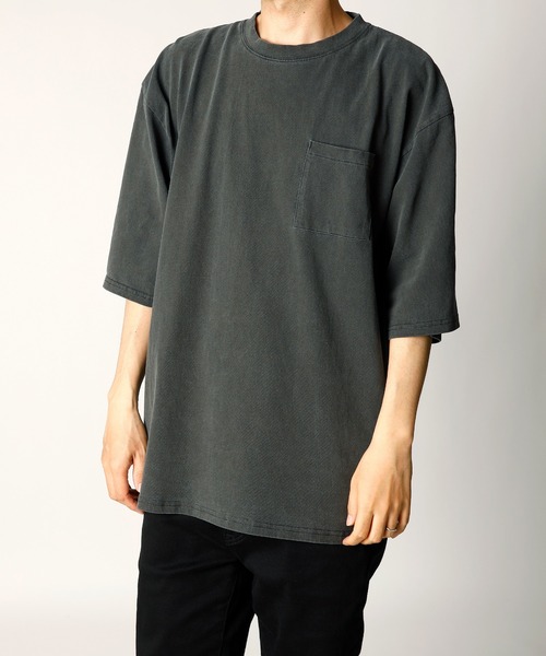 INASTUDIOS ZOO(イーナストゥディオスズー)の「「INASTUDIOS SELECT」コットン ポケットTシャツ(Tシャツ/カットソー・メンズ・ベージュ/ブラウン/グリーン/ブラック・LARGE/X-LARGE/MEDIUM)」の2枚目の写真