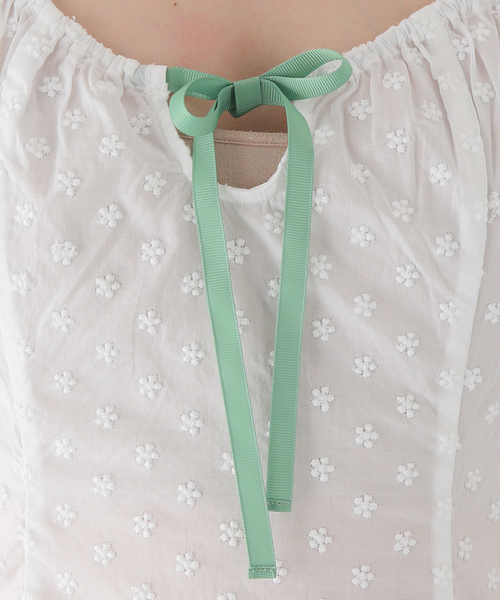 セール】【YUHAN WANG/ユハン ワン】embroidered cotton dress