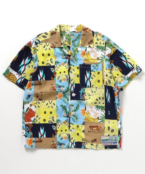 BREEZE（ブリーズ）の「【リンク】リゾートアロハシャツ_セットアップ可_一部WEB限定サイズ（シャツ/ブラウス・キッズ・レインボー/ネイビー/ベージュ/イエロー/オフホワイト/ブルー・110/100/90/80/150/140/130/120）」の17枚目の写真