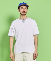 H/S SPLIT NECK RINGER TEE / ハーフスリーブ スプリットネック リンガーティー