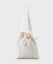 ◆【2WAY/A4サイズ対応】サイドリボンドロストショルダーバッグ