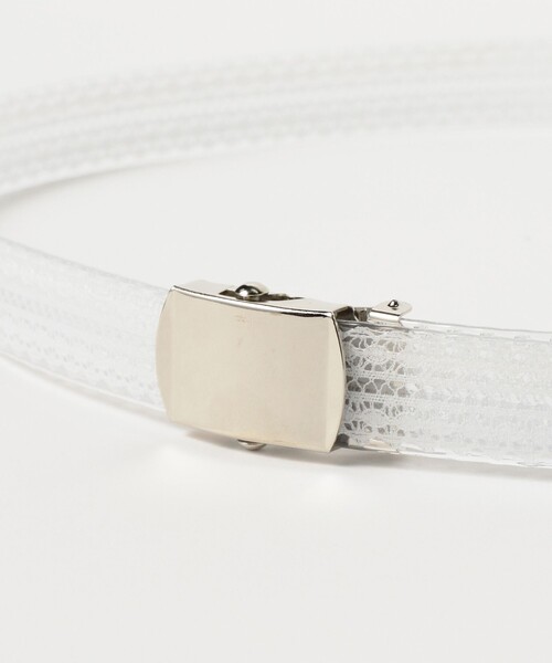 BEAMS BOY(ビームスボーイ)の「PIKE / 別注 25mm クリア レース ベルト(ベルト・レディース・ブラック/ホワイト・ONE SIZE)」の4枚目の写真