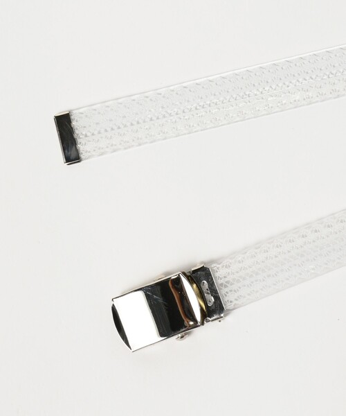 BEAMS BOY(ビームスボーイ)の「PIKE / 別注 25mm クリア レース ベルト(ベルト・レディース・ブラック/ホワイト・ONE SIZE)」の5枚目の写真