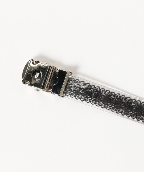 BEAMS BOY(ビームスボーイ)の「PIKE / 別注 25mm クリア レース ベルト(ベルト・レディース・ブラック/ホワイト・ONE SIZE)」の9枚目の写真