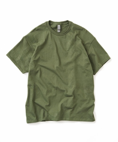 GILDAN（ギルダン）の「【GILDAN/ギルダン】6.0oz ハーフスリーブ ビッグTシャツ（Tシャツ/カットソー・メンズ・ブラック/カーキ/ライトピンク/グレー/オレンジ/パープル/ホワイト/ライム・L/LL/3L/S/M/SS）」の4枚目の写真
