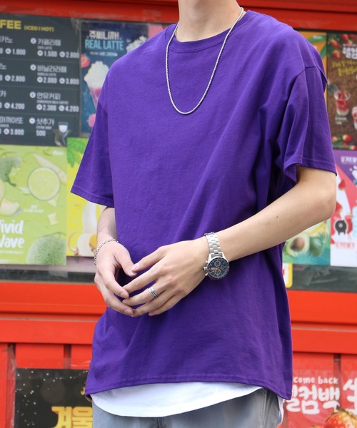 GILDAN（ギルダン）の「【GILDAN/ギルダン】6.0oz ハーフスリーブ ビッグTシャツ（Tシャツ/カットソー・メンズ・ブラック/カーキ/ライトピンク/グレー/オレンジ/パープル/ホワイト/ライム・L/LL/3L/S/M/SS）」の17枚目の写真
