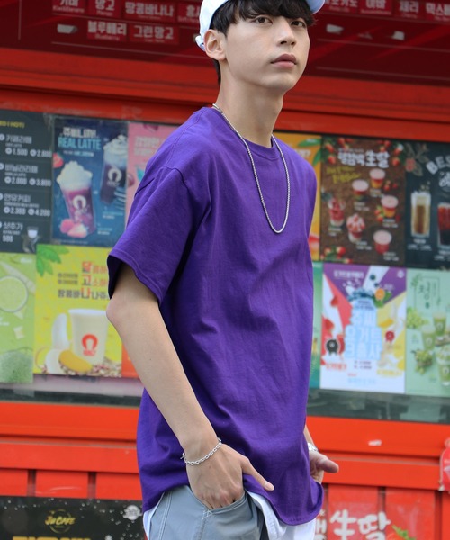GILDAN（ギルダン）の「【GILDAN/ギルダン】6.0oz ハーフスリーブ ビッグTシャツ（Tシャツ/カットソー・メンズ・ブラック/カーキ/ライトピンク/グレー/オレンジ/パープル/ホワイト/ライム・L/LL/3L/S/M/SS）」の18枚目の写真