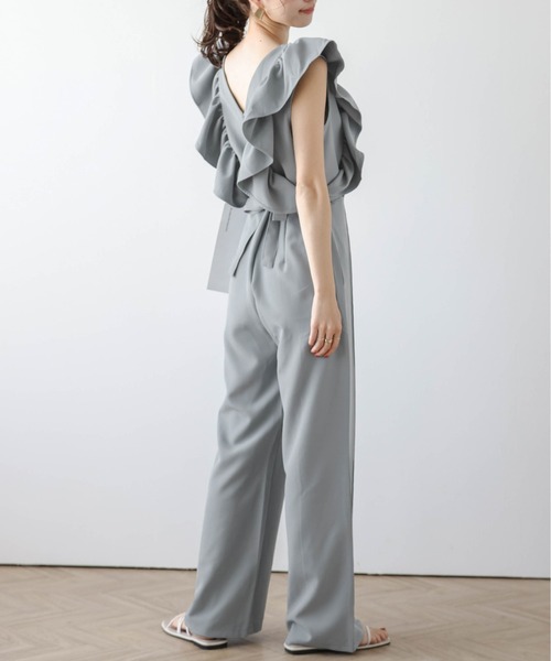 セール】フリル袖オールインワン（つなぎ/オールインワン）｜SUGAR